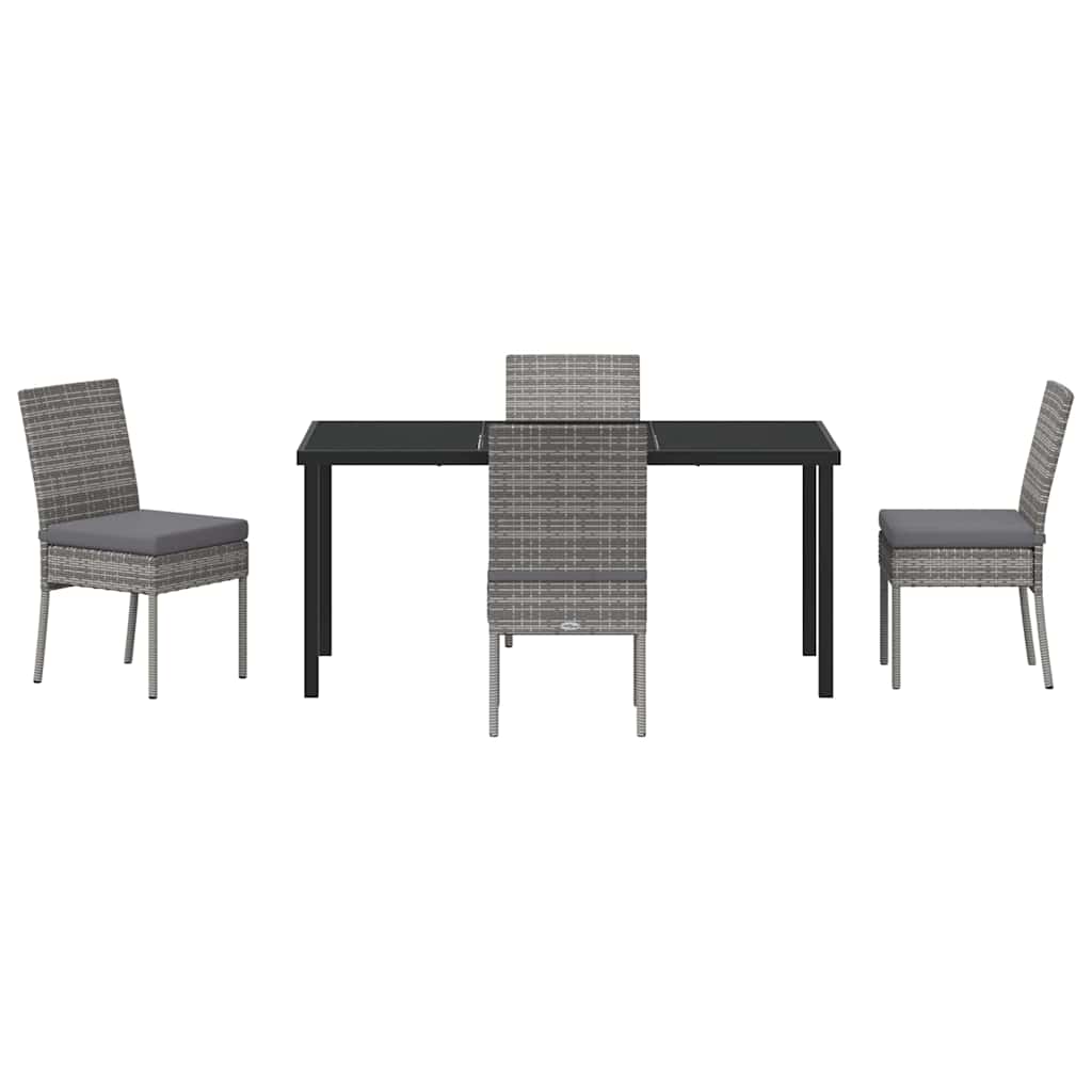 Ensemble de salle à manger pour jardin 5 pcs Gris - XIOS