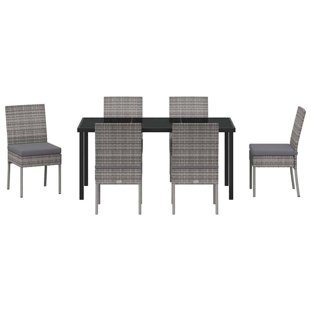Ensemble de salle à manger pour jardin 7 pcs Gris - XIOS