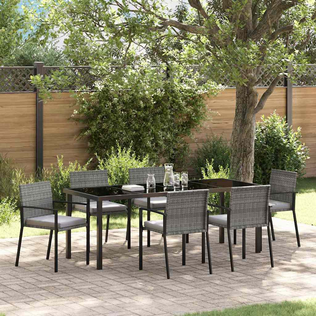 Ensemble de salle à manger pour jardin 6 pcs Gris - XIOS