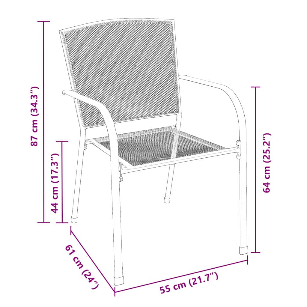 Ensemble de salle à manger pour jardin 3 pcs Anthracite - XIOS
