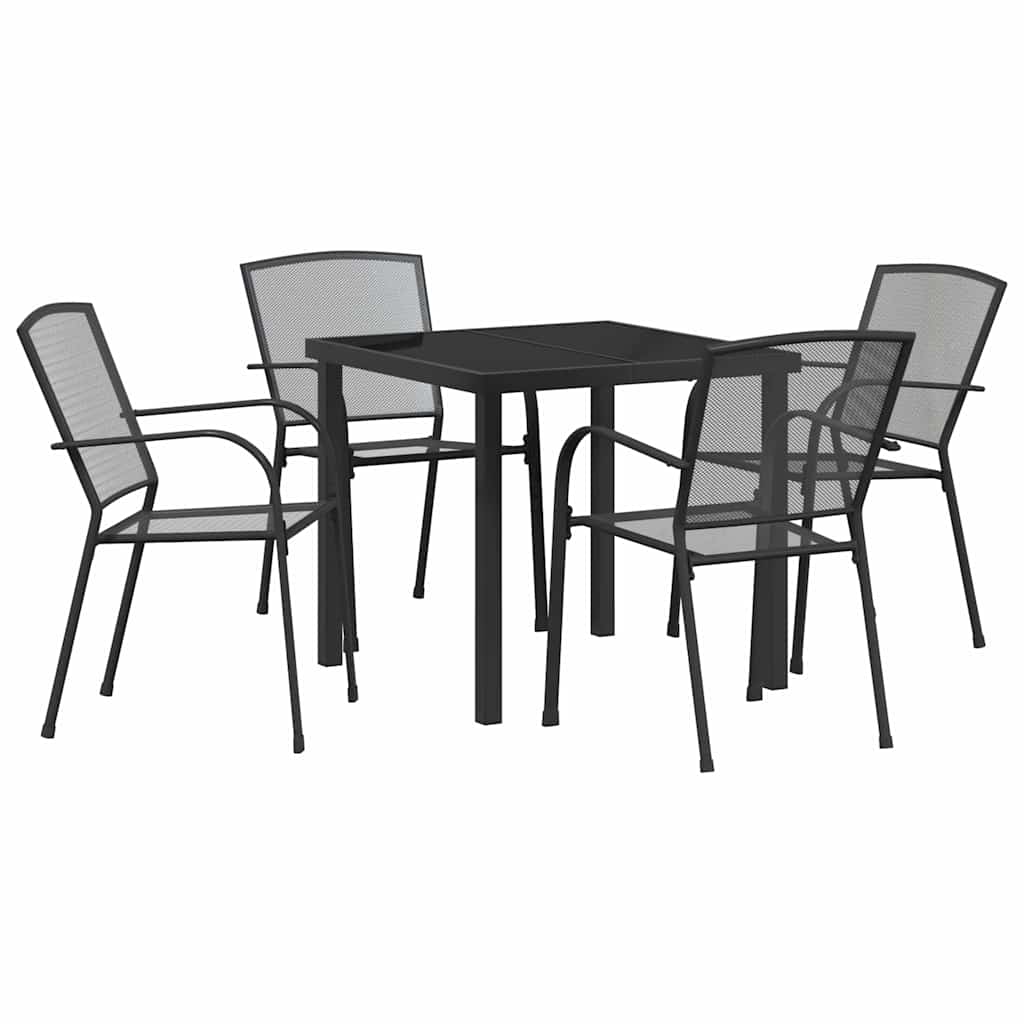 Ensemble de salle à manger pour jardin 5 pcs Anthracite - XIOS