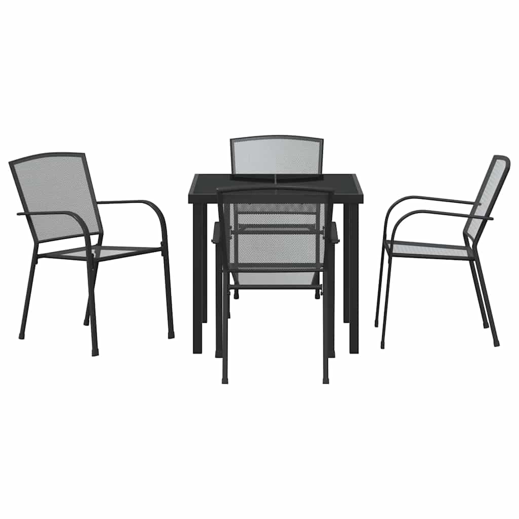 Ensemble de salle à manger pour jardin 5 pcs Anthracite - XIOS
