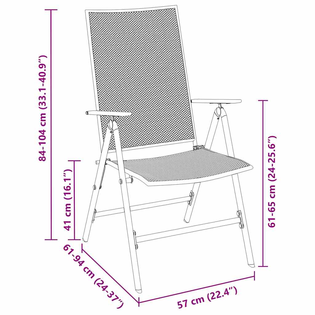 Ensemble de salle à manger pour jardin 3 pcs Anthracite - XIOS
