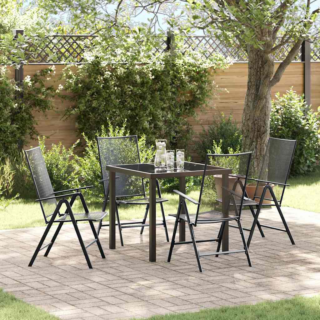 Ensemble de salle à manger pour jardin 5 pcs Anthracite - XIOS