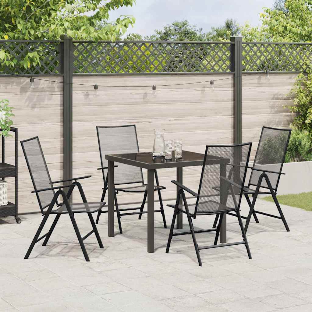Ensemble de salle à manger pour jardin 5 pcs Anthracite - XIOS