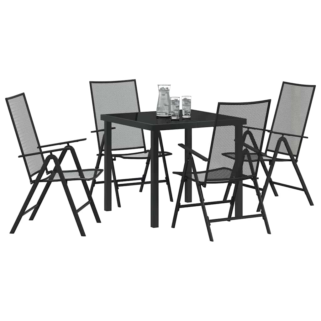 Ensemble de salle à manger pour jardin 5 pcs Anthracite - XIOS