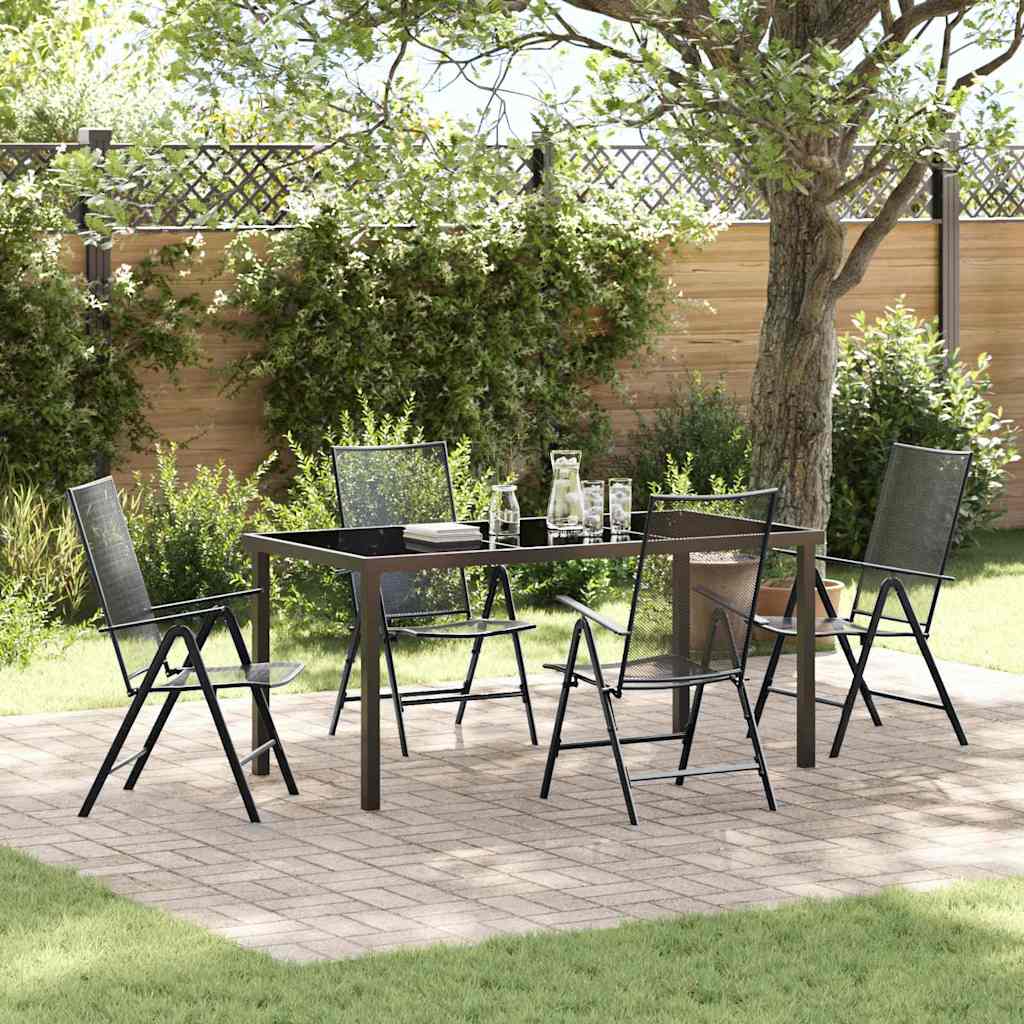 Ensemble de salle à manger pour jardin 5 pcs Anthracite - XIOS