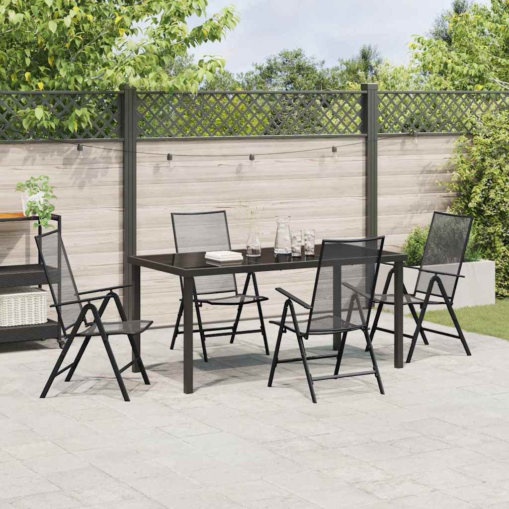 Ensemble de salle à manger pour jardin 5 pcs Anthracite - XIOS
