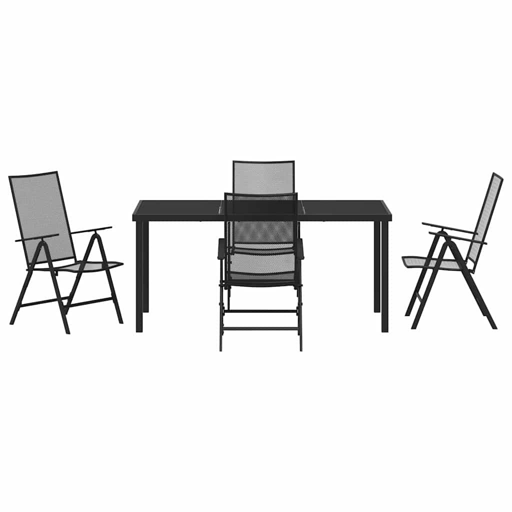 Ensemble de salle à manger pour jardin 5 pcs Anthracite - XIOS