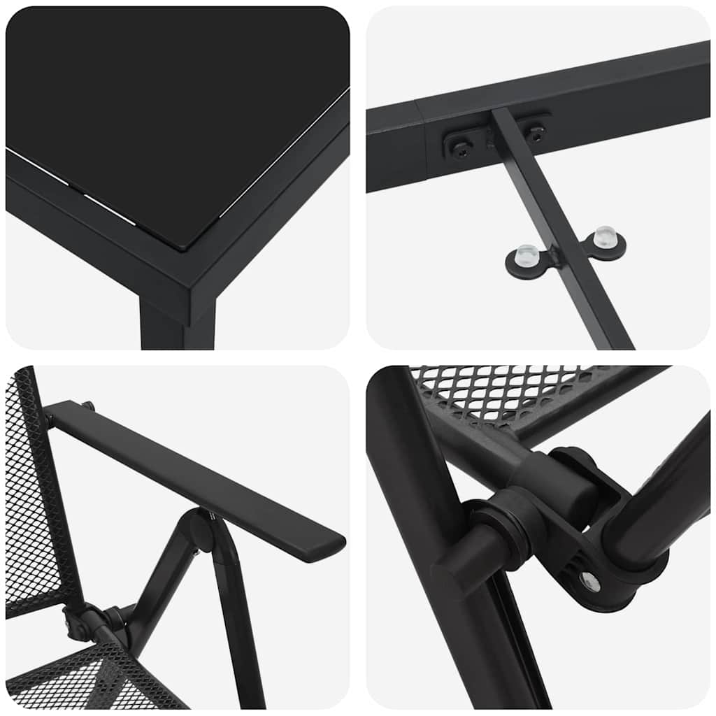 Ensemble de salle à manger pour jardin 7 pcs Anthracite - XIOS