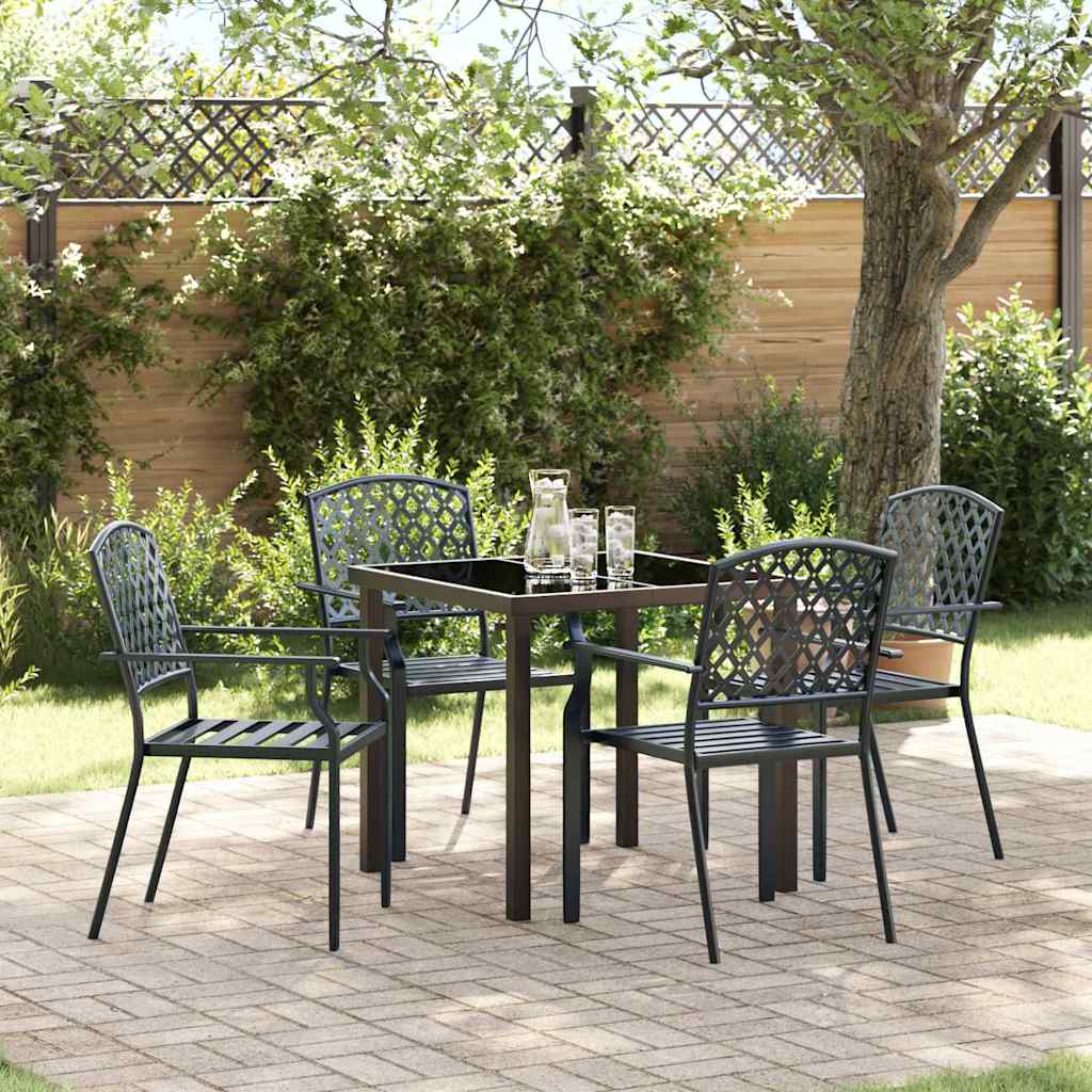 Ensemble de salle à manger pour jardin 5 pcs Anthracite - XIOS