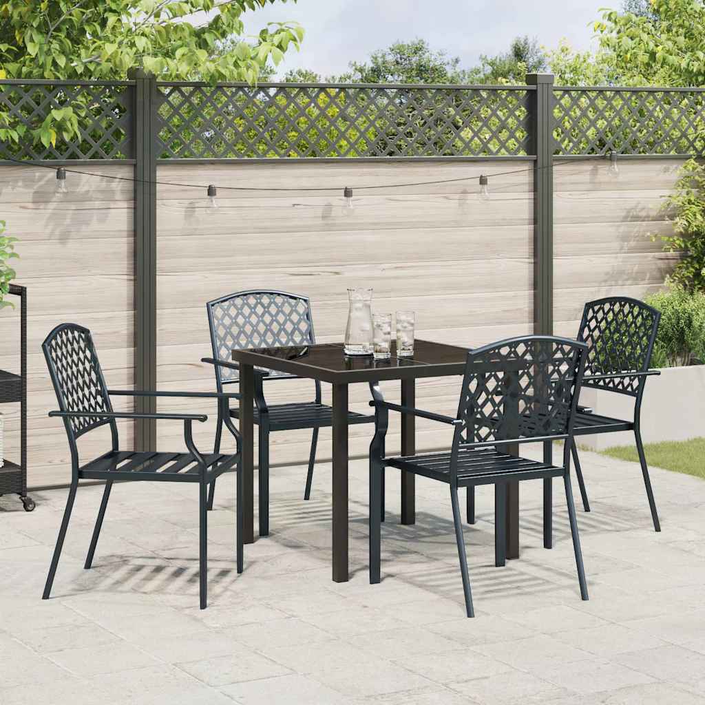 Ensemble de salle à manger pour jardin 5 pcs Anthracite - XIOS