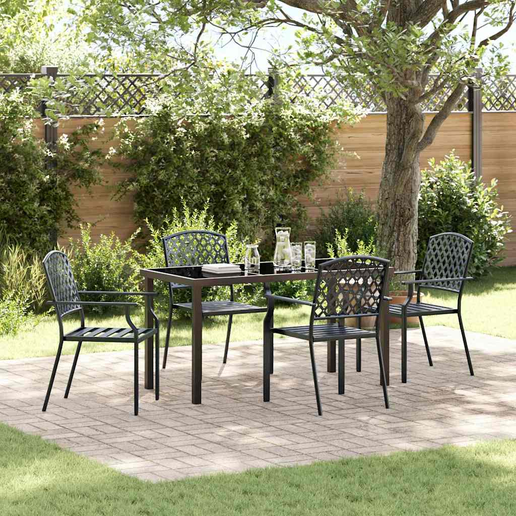 Ensemble de salle à manger pour jardin 5 pcs Anthracite - XIOS