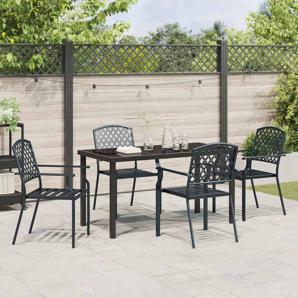 Ensemble de salle à manger pour jardin 5 pcs Anthracite - XIOS