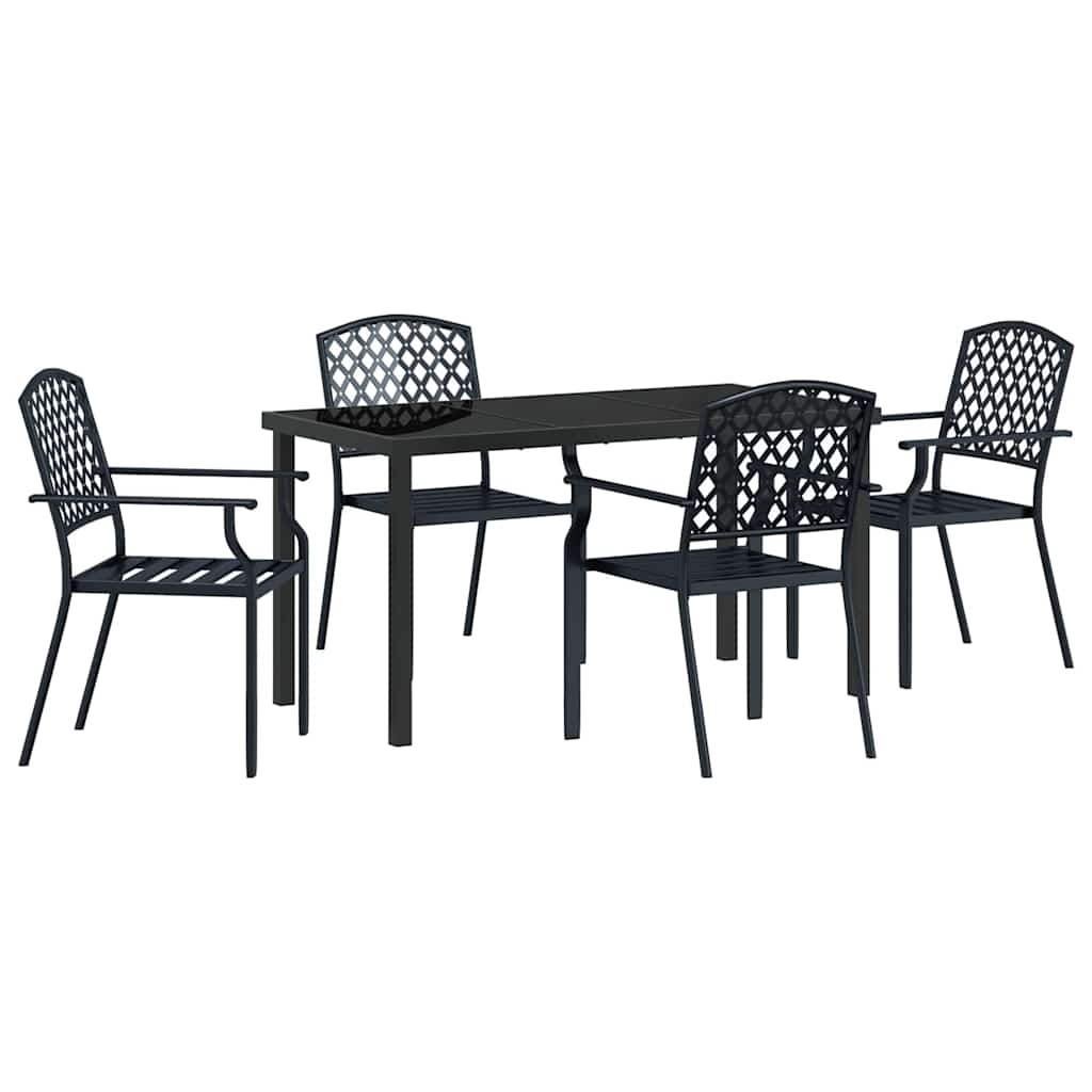 Ensemble de salle à manger pour jardin 5 pcs Anthracite - XIOS