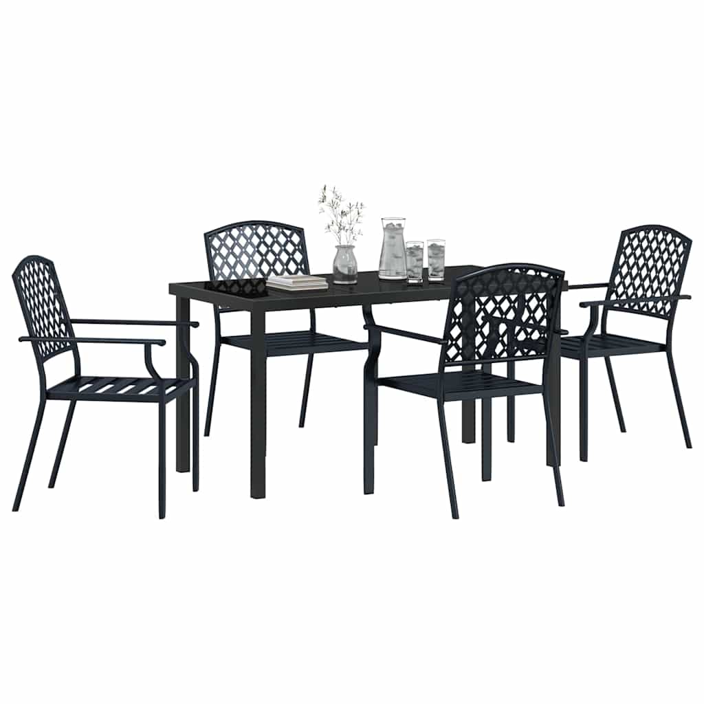Ensemble de salle à manger pour jardin 5 pcs Anthracite - XIOS