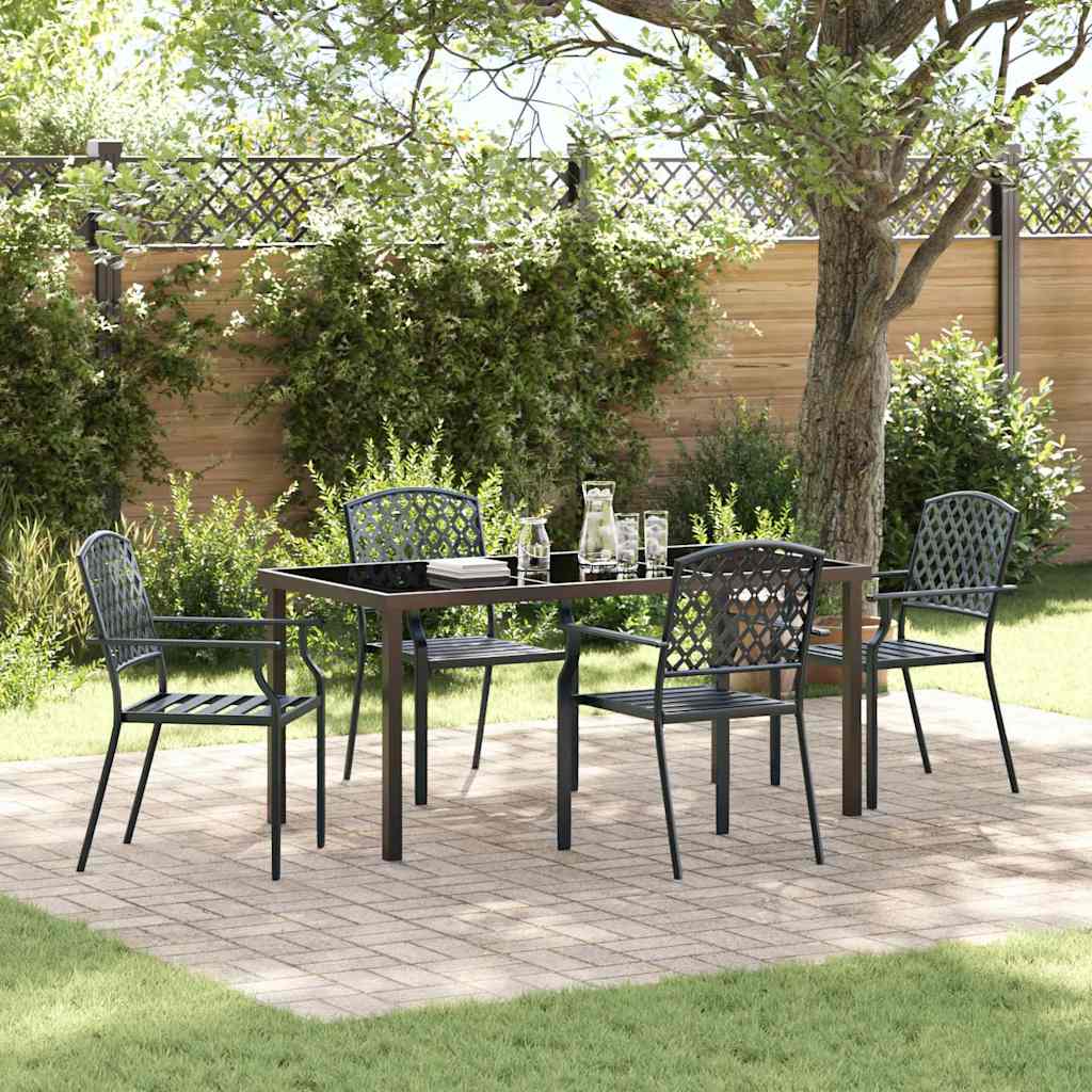 Ensemble de salle à manger pour jardin 5 pcs Anthracite - XIOS