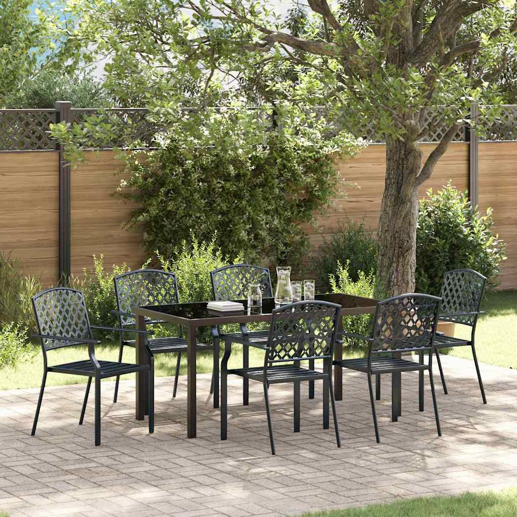 Ensemble de salle à manger pour jardin 7 pcs Anthracite - XIOS