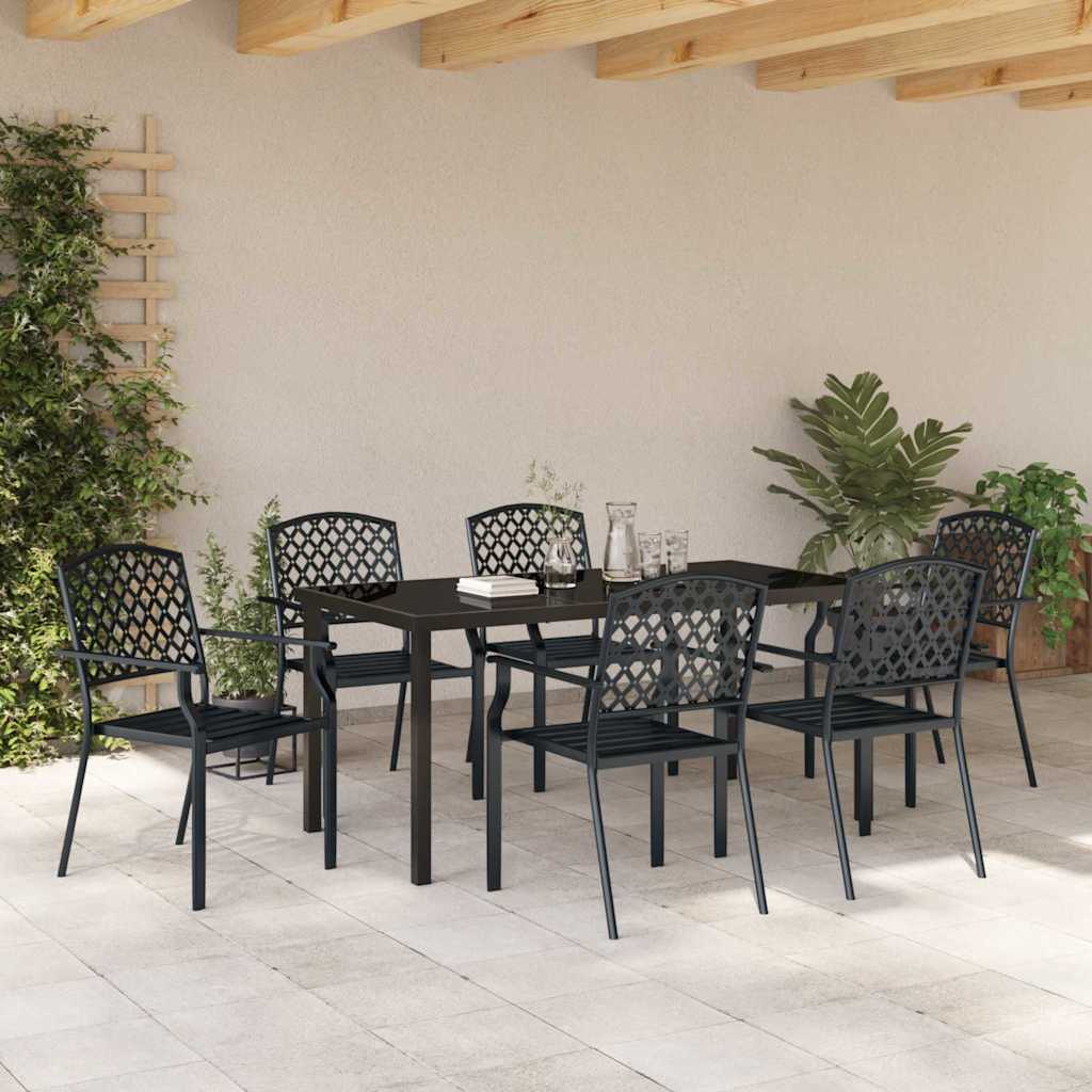 Ensemble de salle à manger pour jardin 7 pcs Anthracite - XIOS