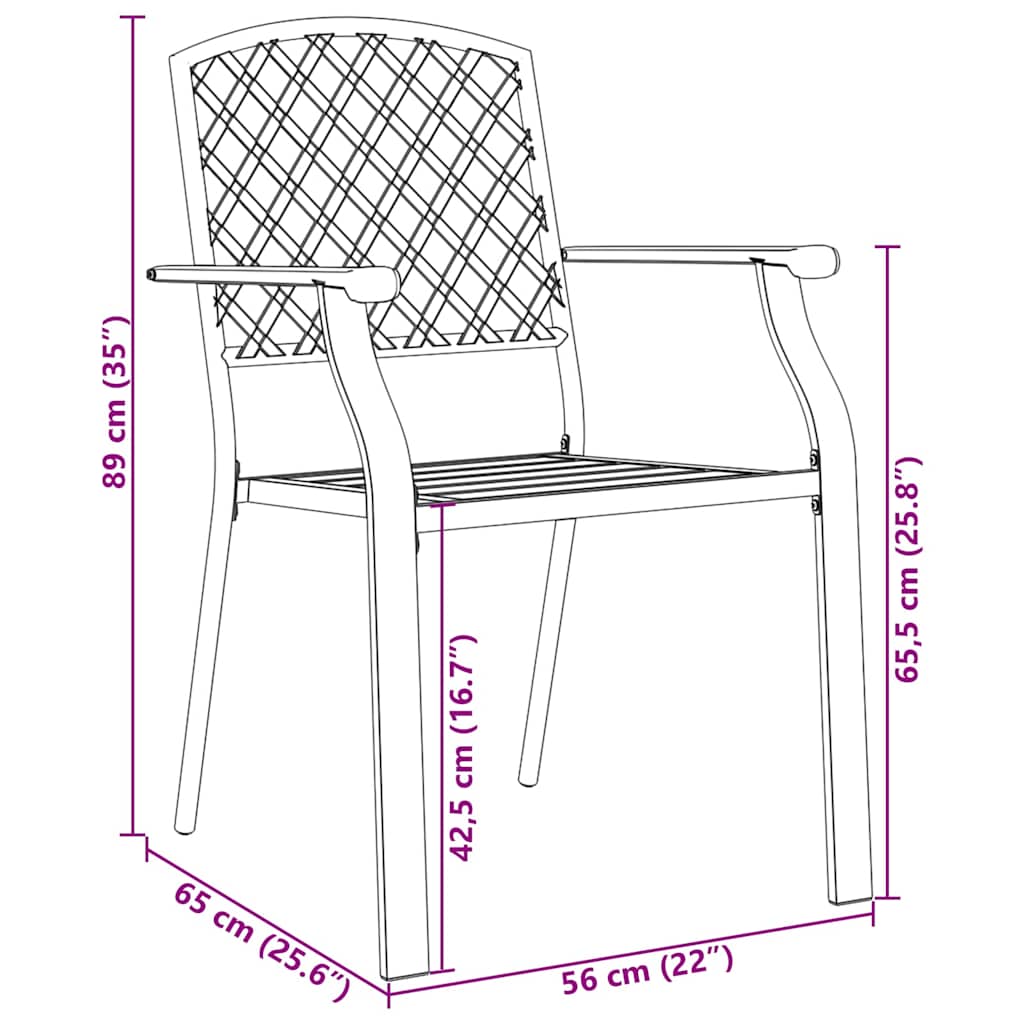 Ensemble de salle à manger pour jardin 7 pcs Anthracite - XIOS