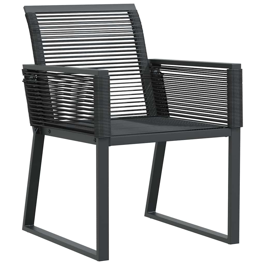 Ensemble de salle à manger pour jardin 5 pcs Noir - XIOS