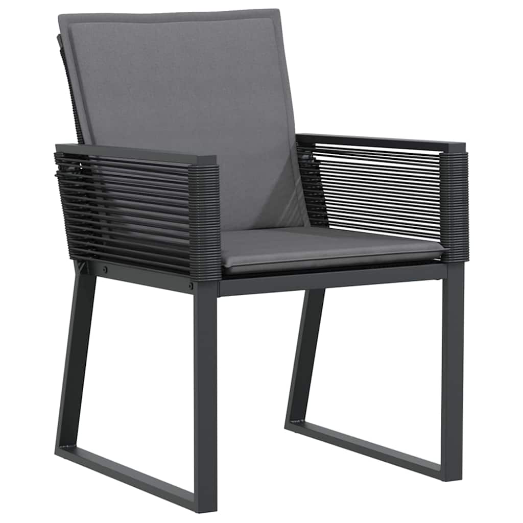 Ensemble de salle à manger pour jardin 7 pcs Noir - XIOS