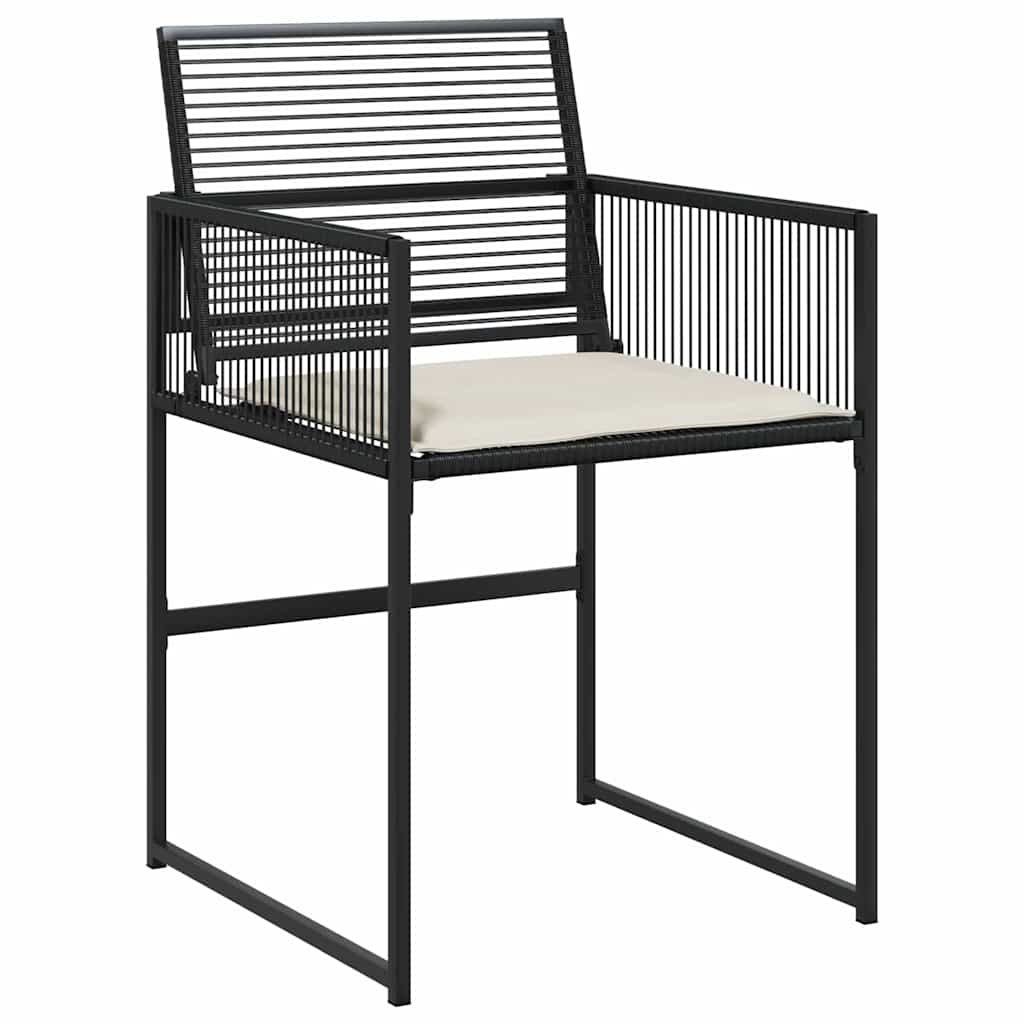 Ensemble de salle à manger pour jardin 9 pcs Noir polyrotin - XIOS