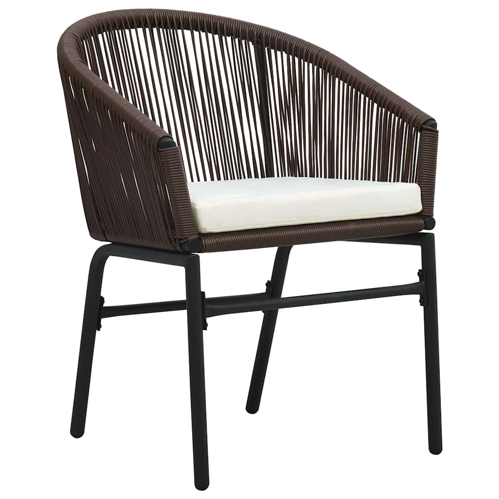 Ensemble de salle à manger pour jardin 5 pcs Marron - XIOS