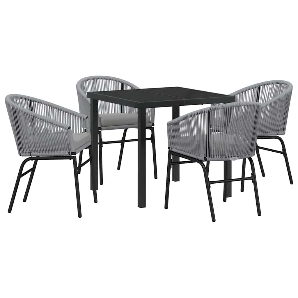 Ensemble de salle à manger pour jardin 5 pcs Anthracite - XIOS