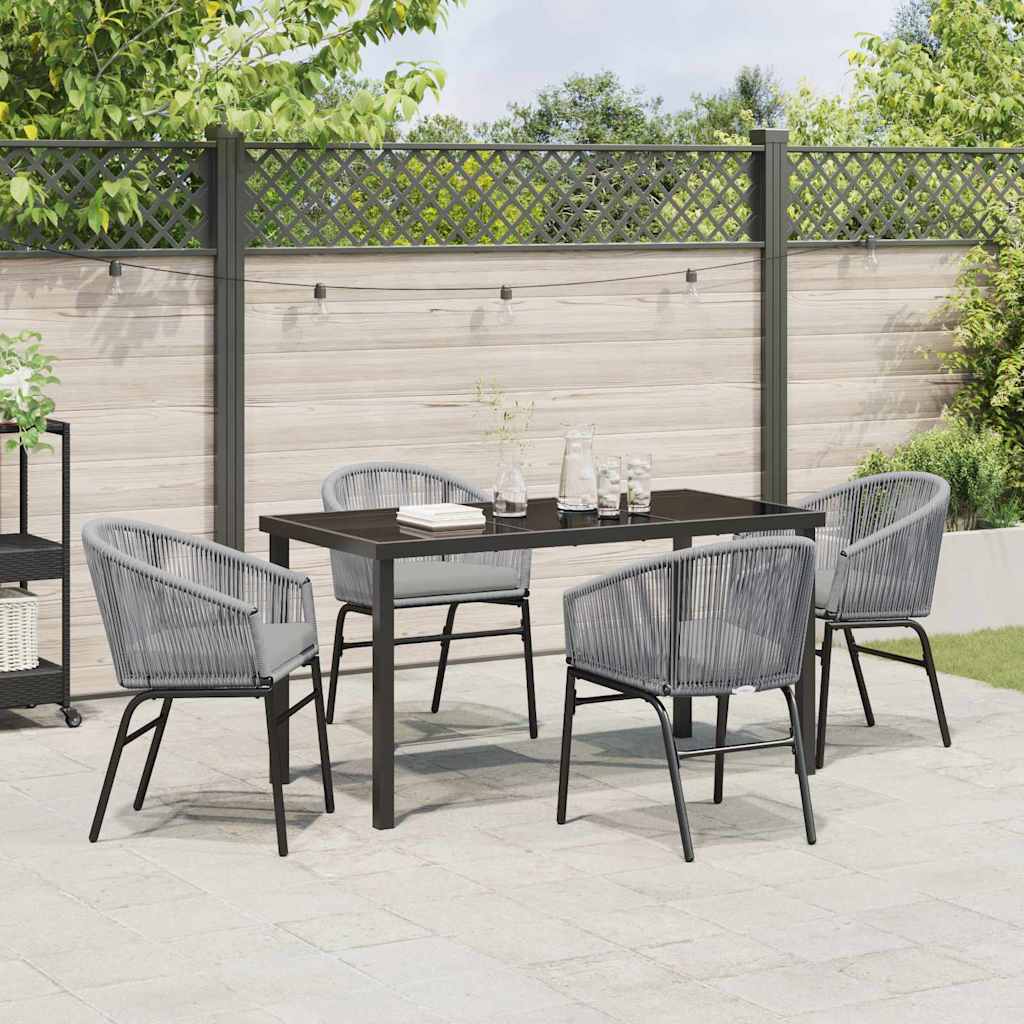 Ensemble de salle à manger pour jardin 5 pcs Anthracite - XIOS