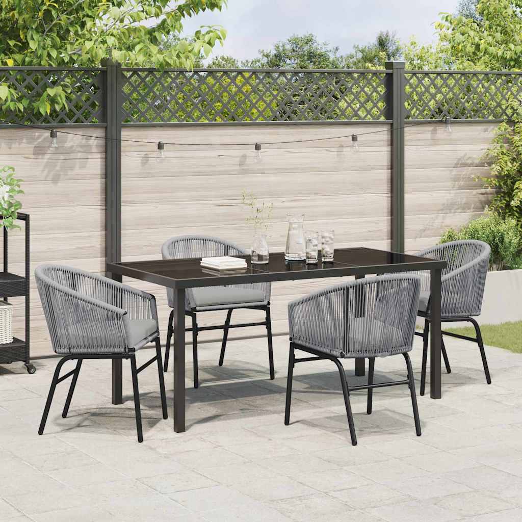 Ensemble de salle à manger pour jardin 5 pcs Anthracite - XIOS