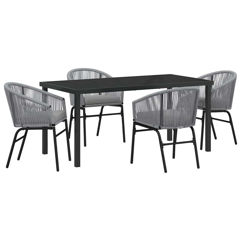 Ensemble de salle à manger pour jardin 5 pcs Anthracite - XIOS