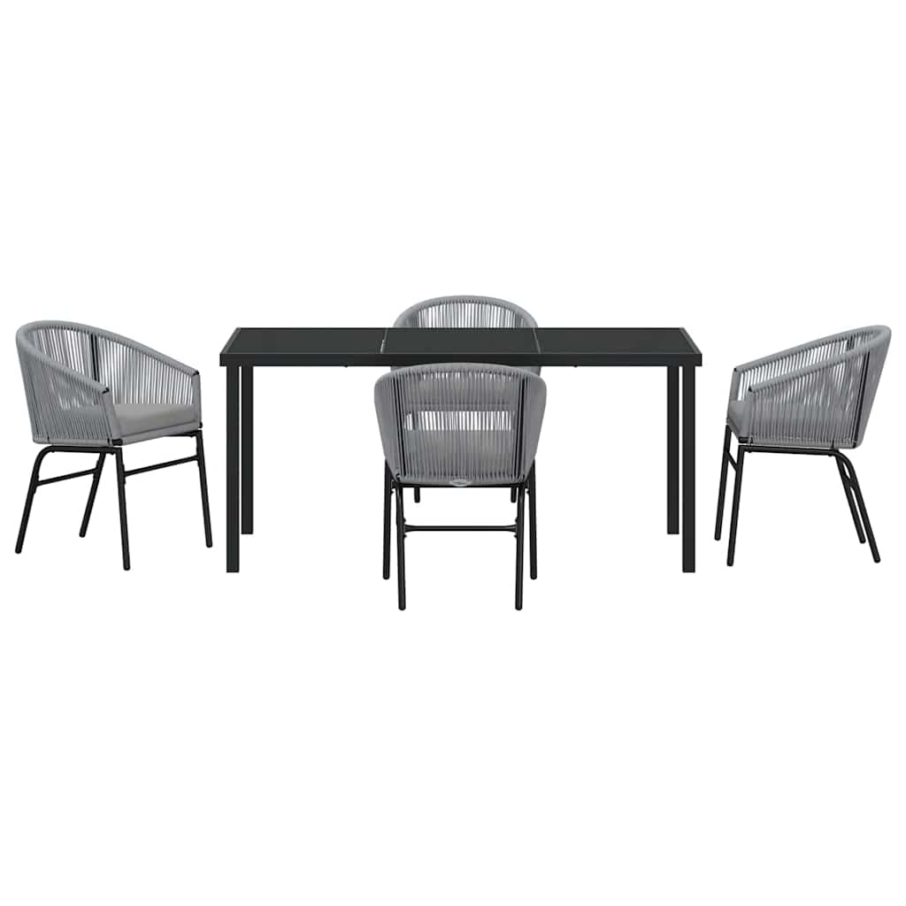 Ensemble de salle à manger pour jardin 5 pcs Anthracite - XIOS
