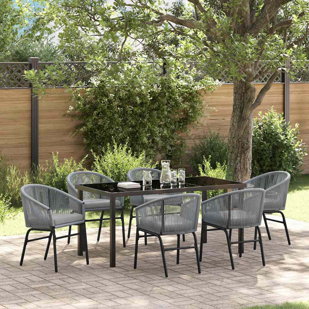Ensemble de salle à manger pour jardin 7 pcs Anthracite - XIOS