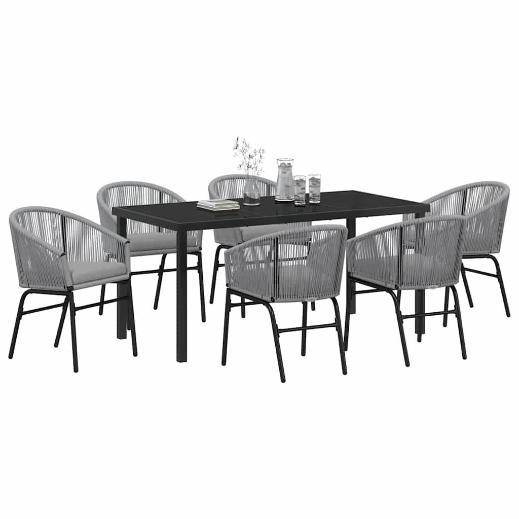Ensemble de salle à manger pour jardin 7 pcs Anthracite - XIOS