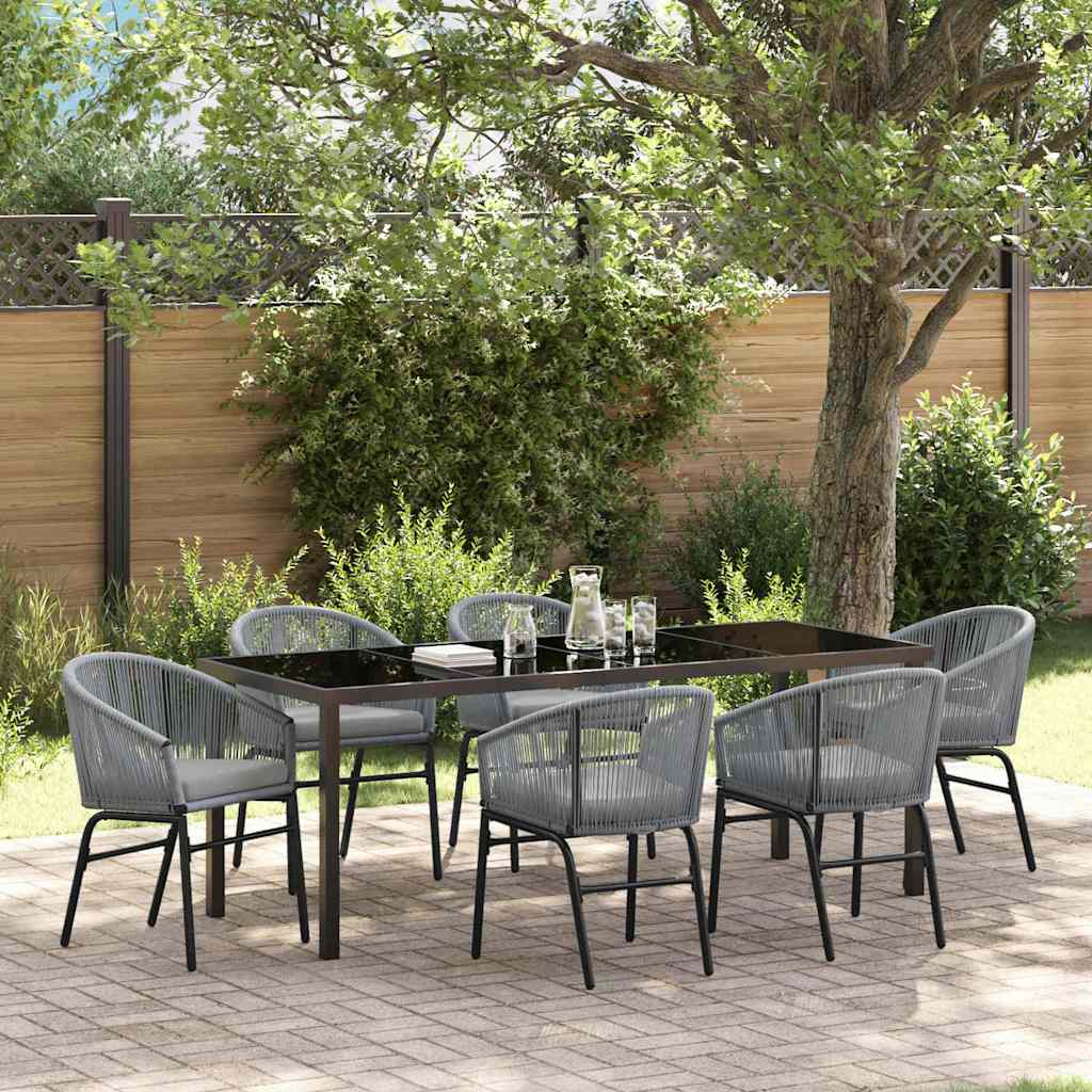 Ensemble de salle à manger pour jardin 7 pcs Anthracite - XIOS