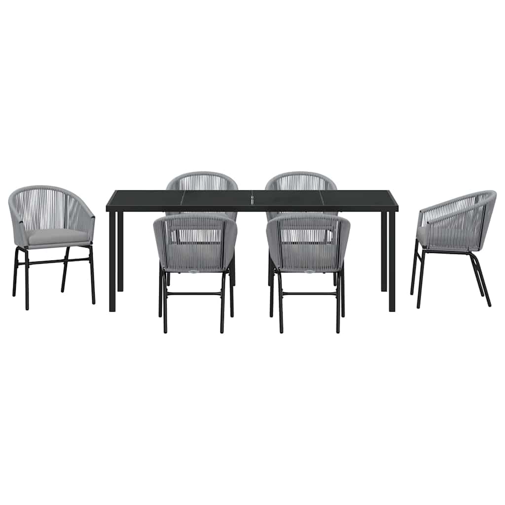 Ensemble de salle à manger pour jardin 7 pcs Anthracite - XIOS