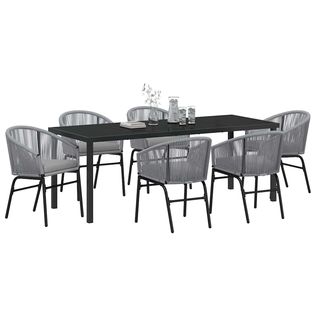 Ensemble de salle à manger pour jardin 7 pcs Anthracite - XIOS