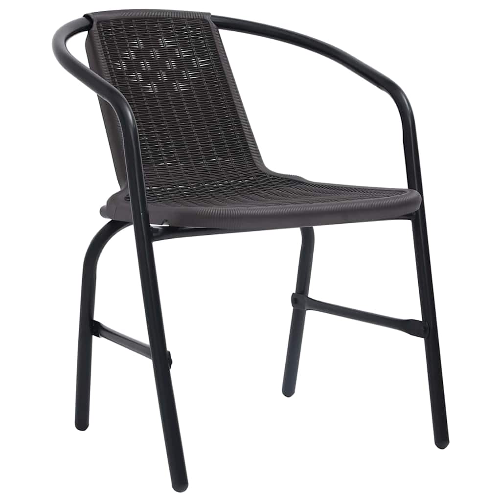 Ensemble de salle à manger pour jardin 5 pcs Noir - XIOS