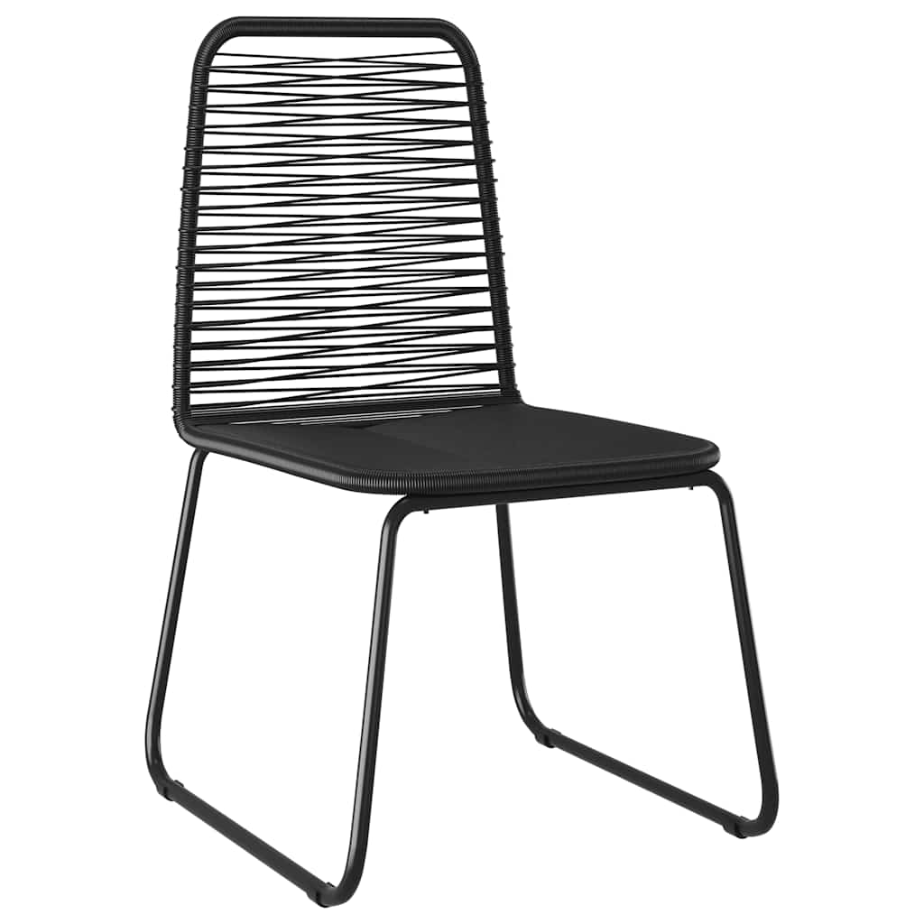 Ensemble de salle à manger pour jardin 5 pcs Noir - XIOS