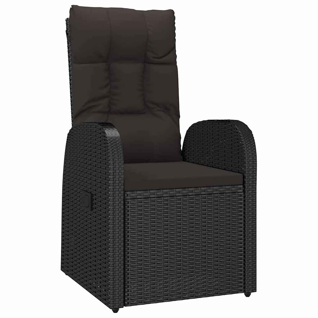 Ensemble de salle à manger pour jardin 5 pcs Noir polyrotin - XIOS