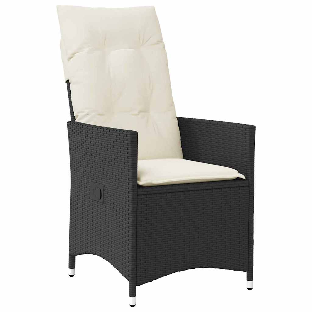 Ensemble de salle à manger pour jardin 5 pcs Noir polyrotin - XIOS