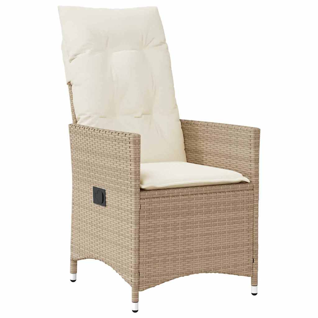 Ensemble de salle à manger pour jardin 5 pcs Beige polyrotin - XIOS