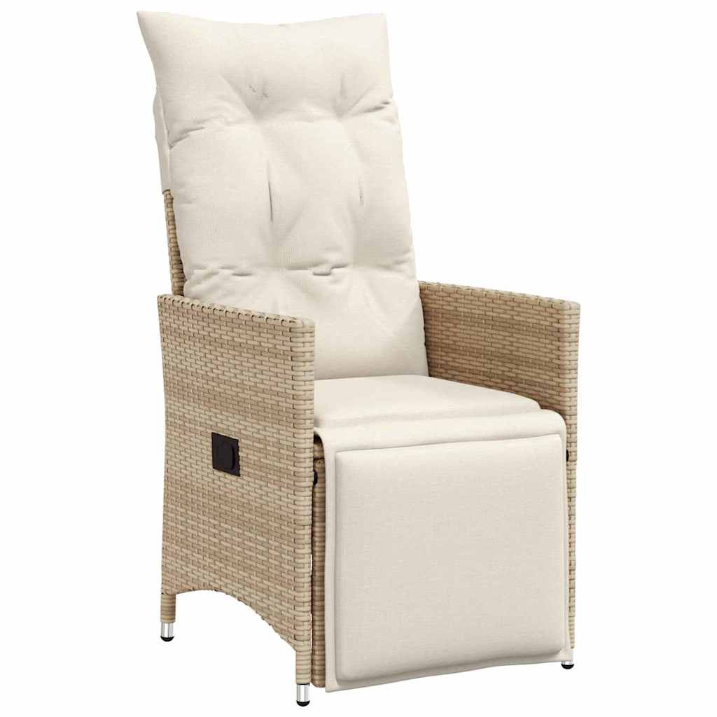 Ensemble de salle à manger pour jardin 3 pcs Beige polyrotin - XIOS