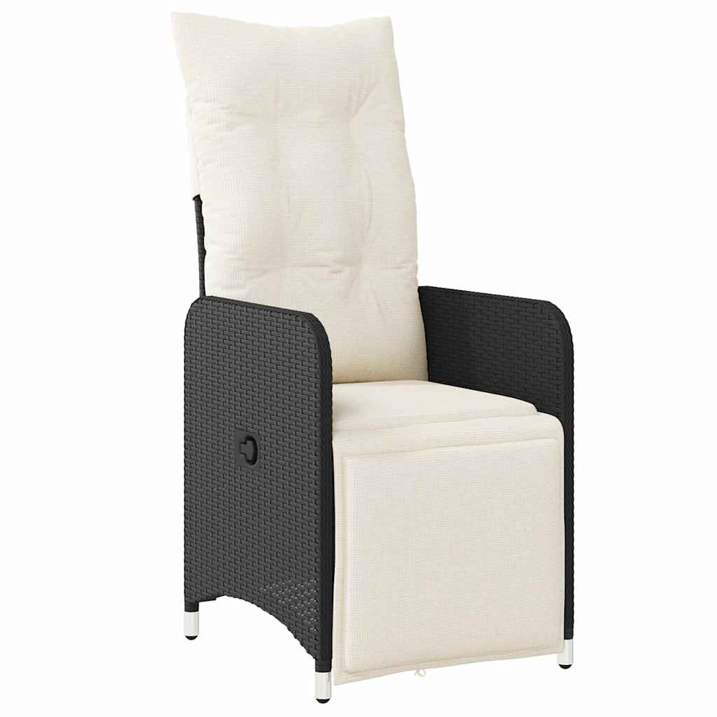 Ensemble de salle à manger pour jardin 5 pcs Noir polyrotin - XIOS