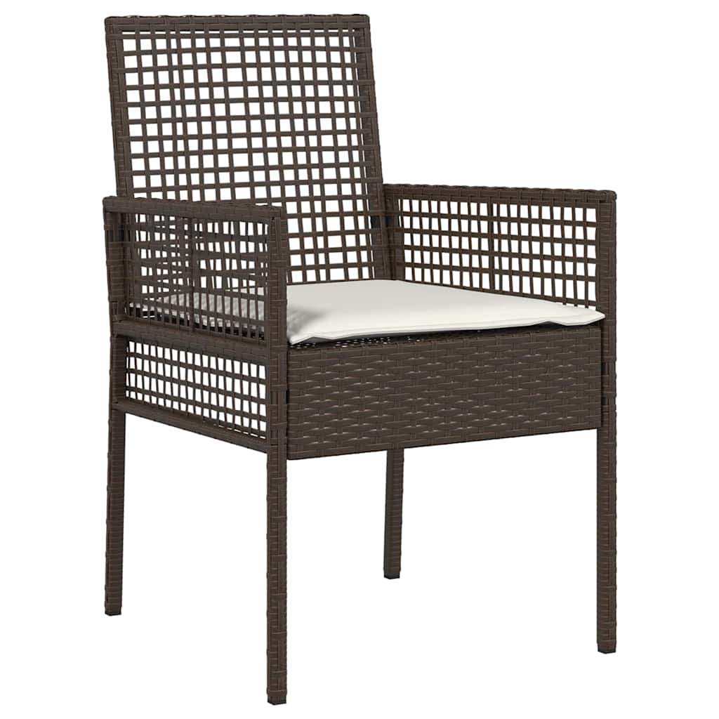 Ensemble de salle à manger pour jardin 7 pcs Marron polyrotin - XIOS