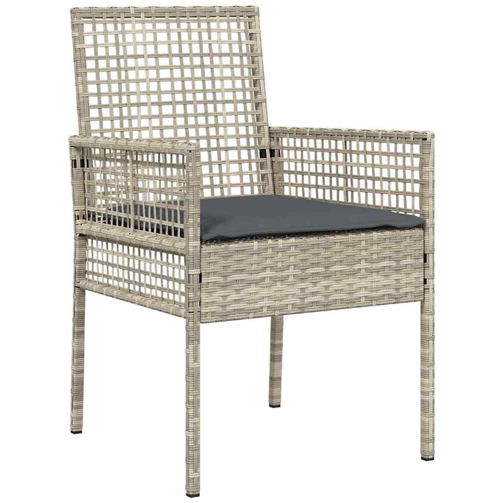 Ensemble de salle à manger pour jardin 5 pcs Gris clair - XIOS
