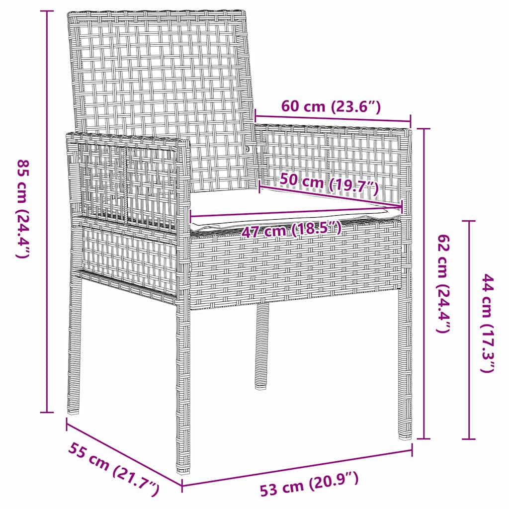 Ensemble de salle à manger pour jardin 5 pcs Gris clair - XIOS
