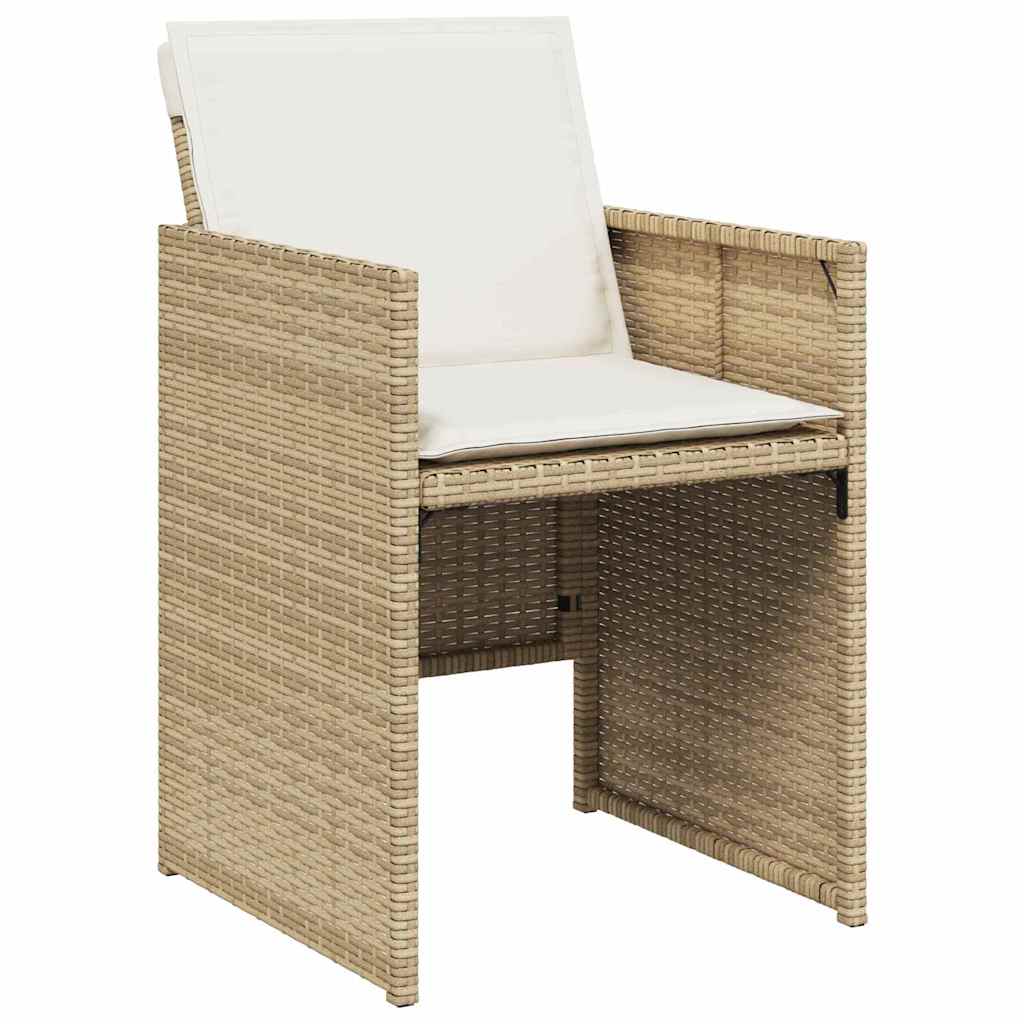 Ensemble de salle à manger pour jardin 5 pcs Beige polyrotin - XIOS