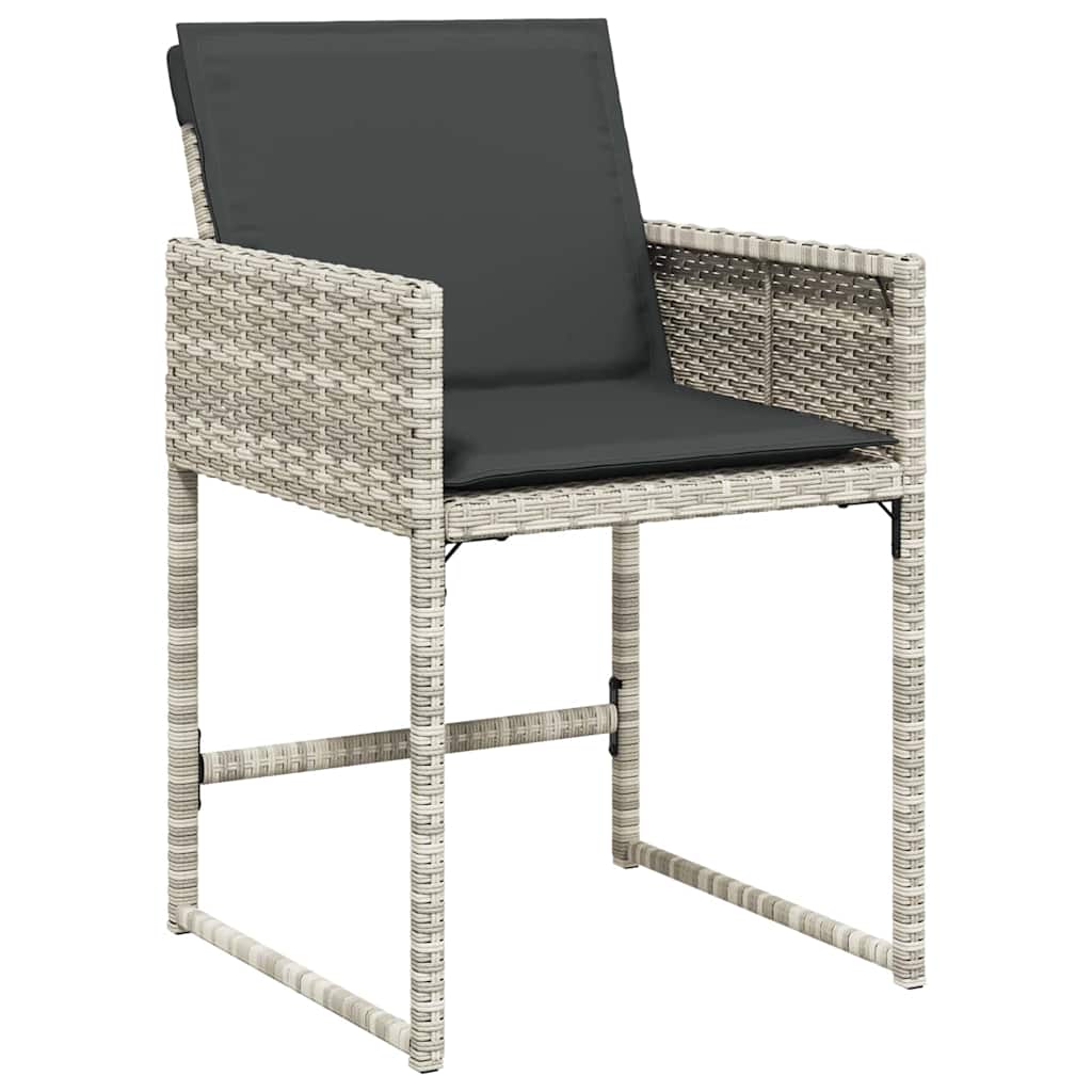 Ensemble de salle à manger pour jardin 5 pcs Gris clair - XIOS